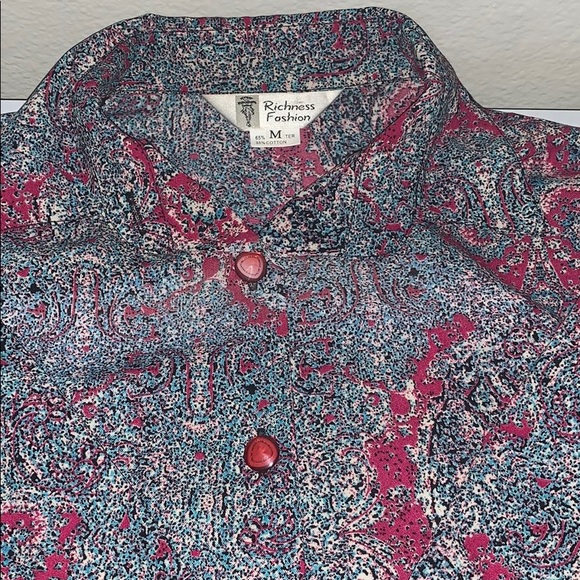 Richness Fashion Retro Multicolor Button Up Shirt - Picture 2 of 4